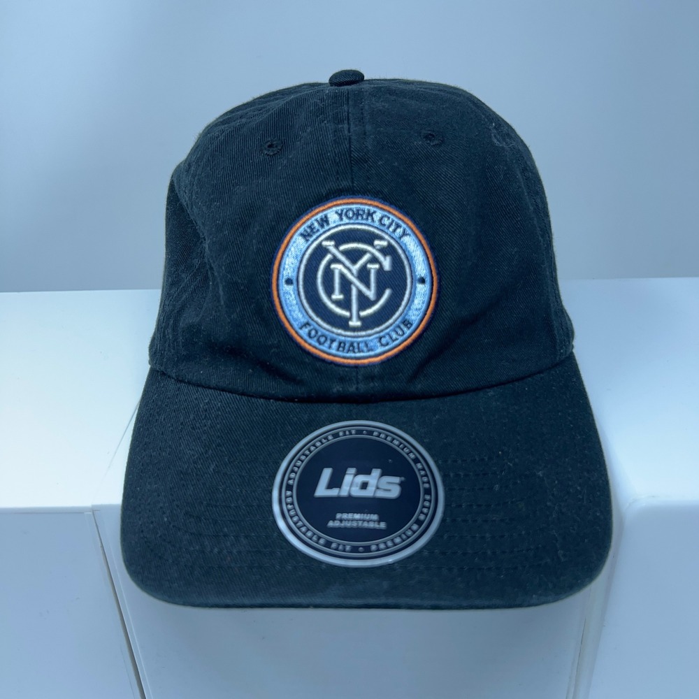 Lids Mens OSFM Navy New York City FC MLS Relaxed Adjustable Baseball Hat NWT